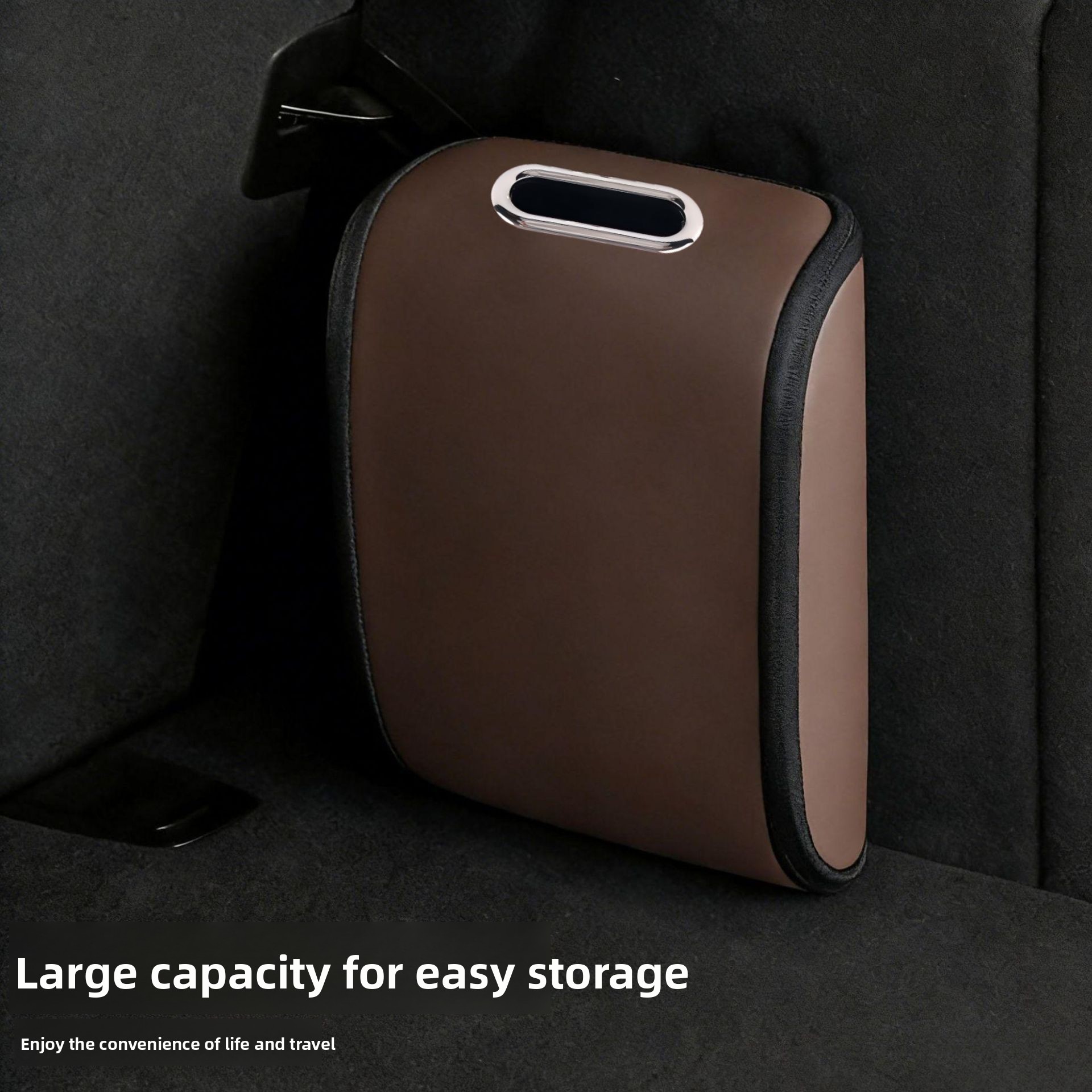 Car Trunk Organizer Foldable Storage Box - Auto-Kofferraum-Aufbewahrungstasche aus PU-Leder, große Kapazität, Auto-Rücksitz-Organizer,