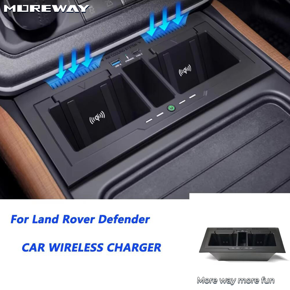 Wireless Car Charger Mount Fast Charging - Moreway Schnellladegerät Auto-Ladepad Kabelloses Telefonladegerät für