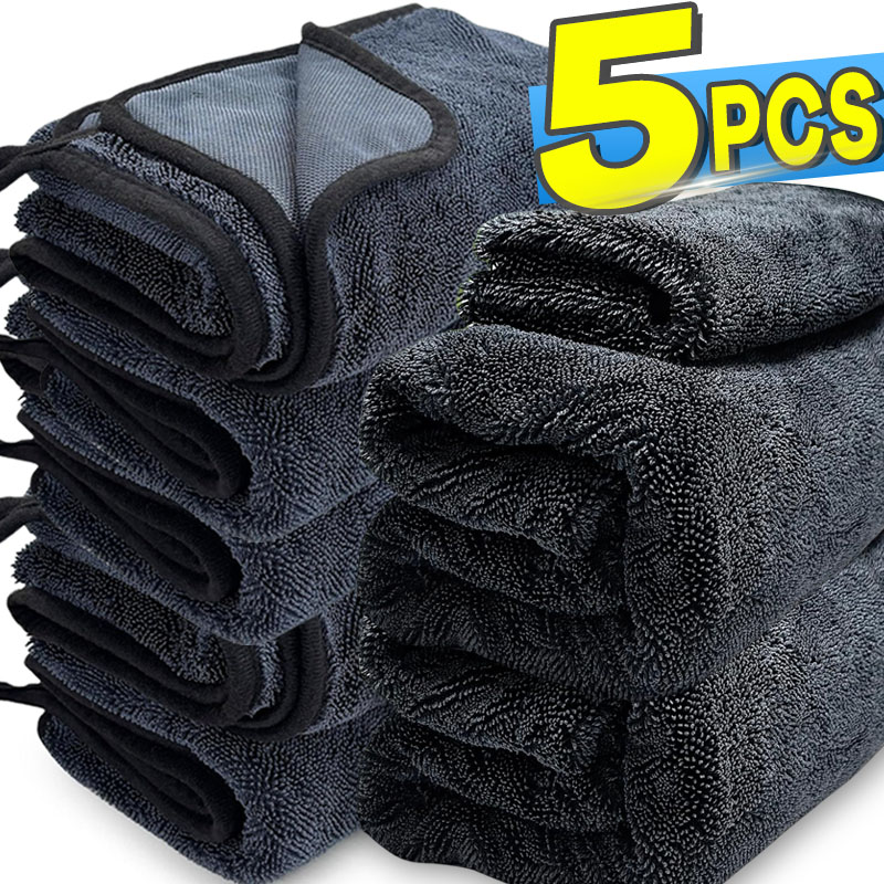 Microfiber Car Drying Towel Super Absorbent - Autowaschhandtuch, 1200 g/m2, doppelseitiges Handtuch, Auto-Detaillierung,