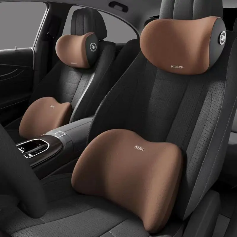 Memory Foam Car Neck Pillow Lumbar Support - Ergonomisches Memory-Schaum-Autositzkissen - geeignet für alle