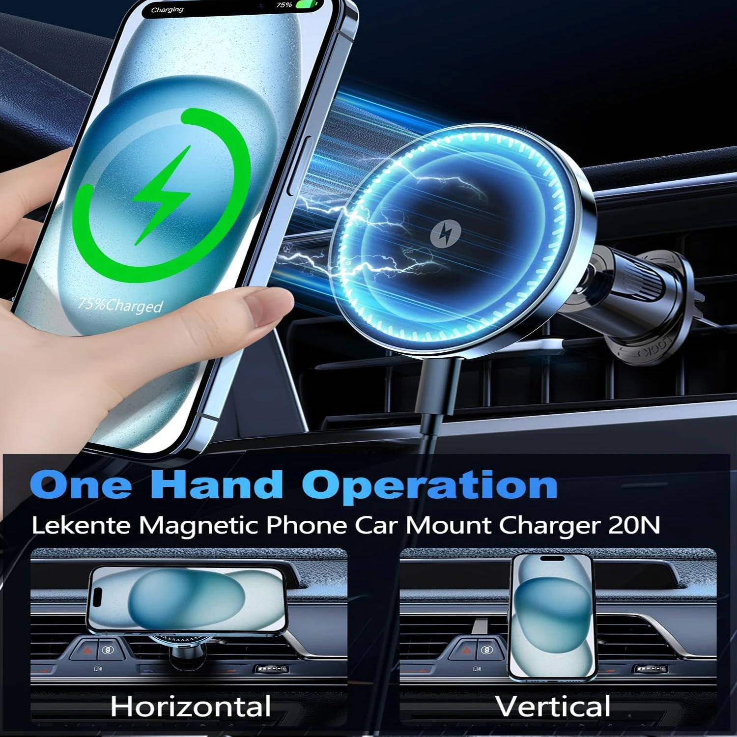 UYUXIO Magnetisches kabelloses – Wireless Car Charger Mount Fast Charging Bewertung und Preis