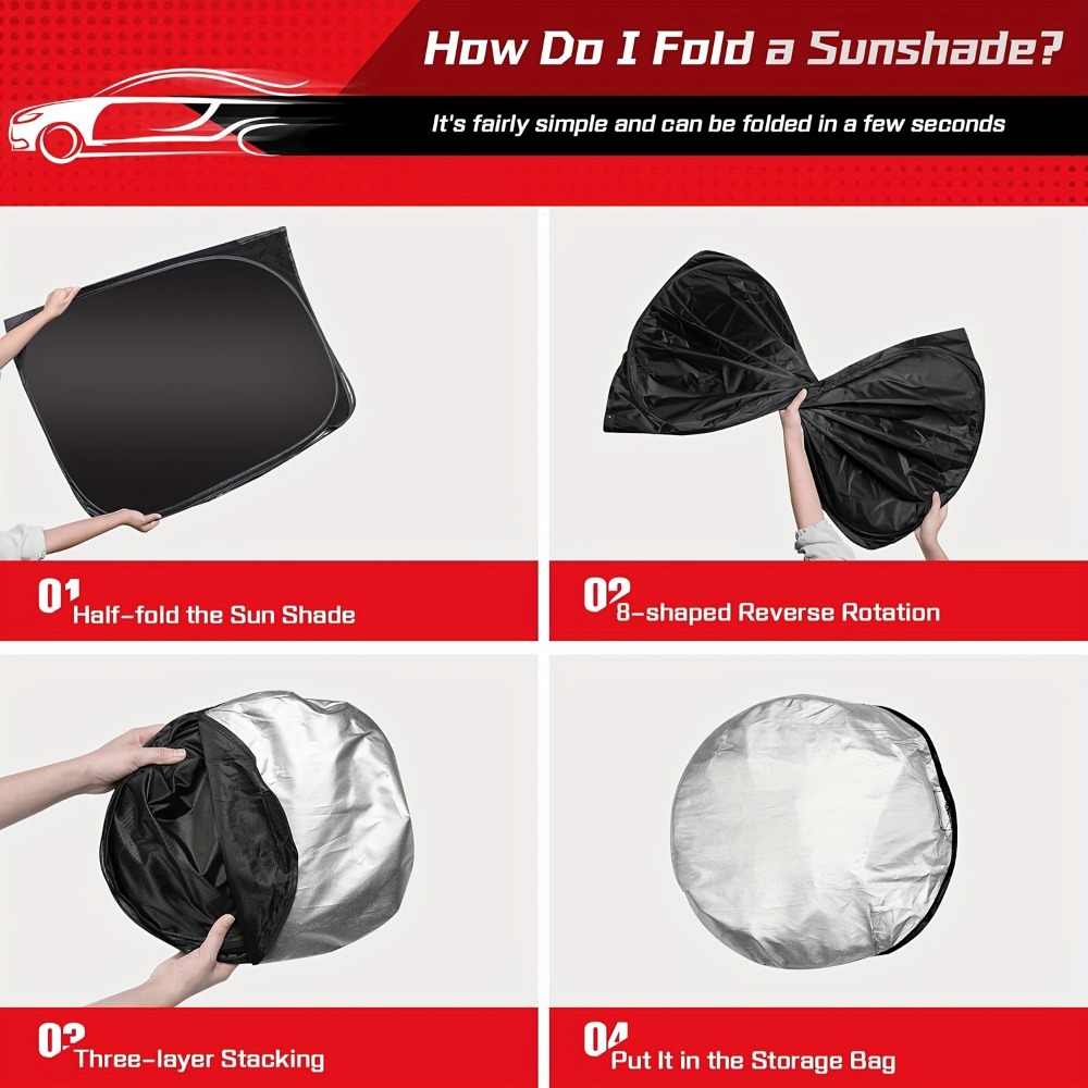 Auto-Windschutzscheiben-Sonnen – Car Sunshade Windshield Umbrella Foldable Bewertung und Preis