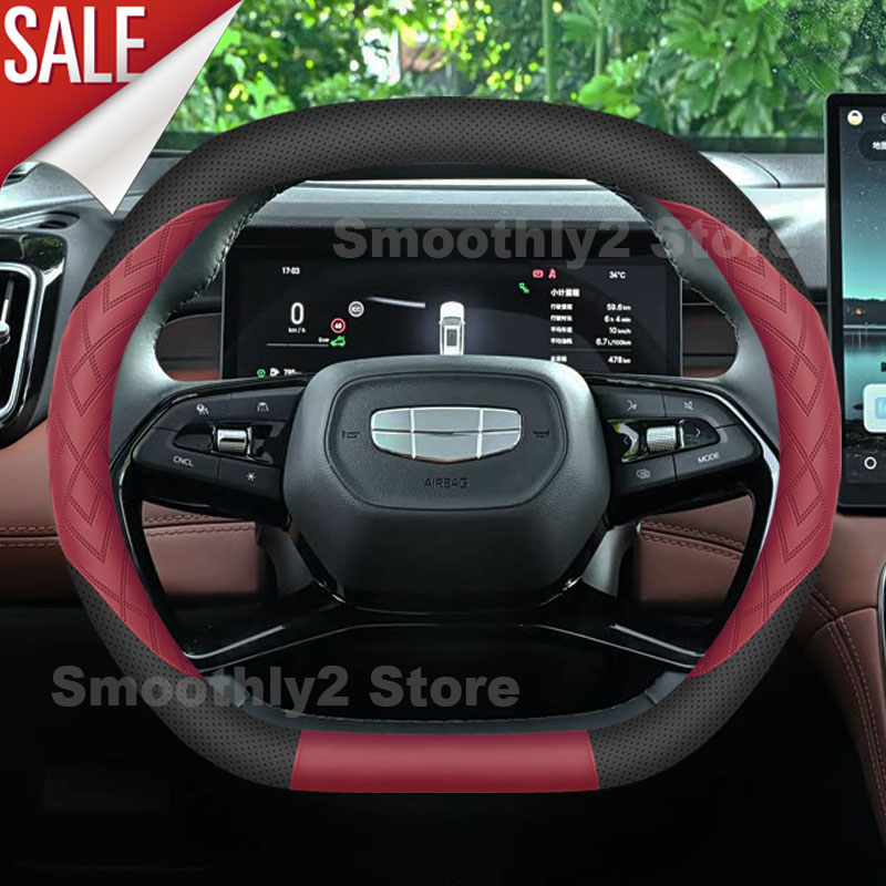Auto-Leder-Lenkradbezug für Ge – Car Steering Wheel Cover Anti Slip Breathable Bewertung und Preis