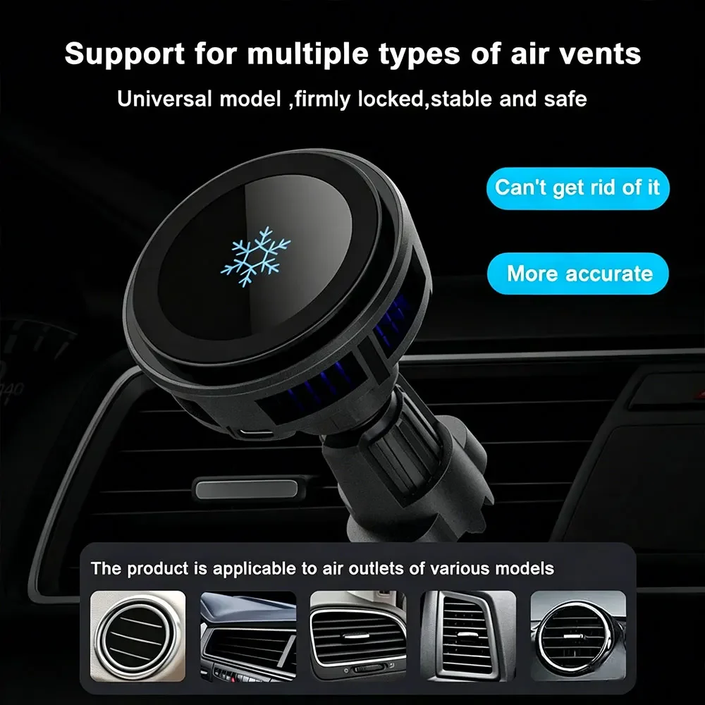 15W Eiskühlendes Magnetisches  – Magnetic Phone Holder For Car Vent Bewertung und Preis